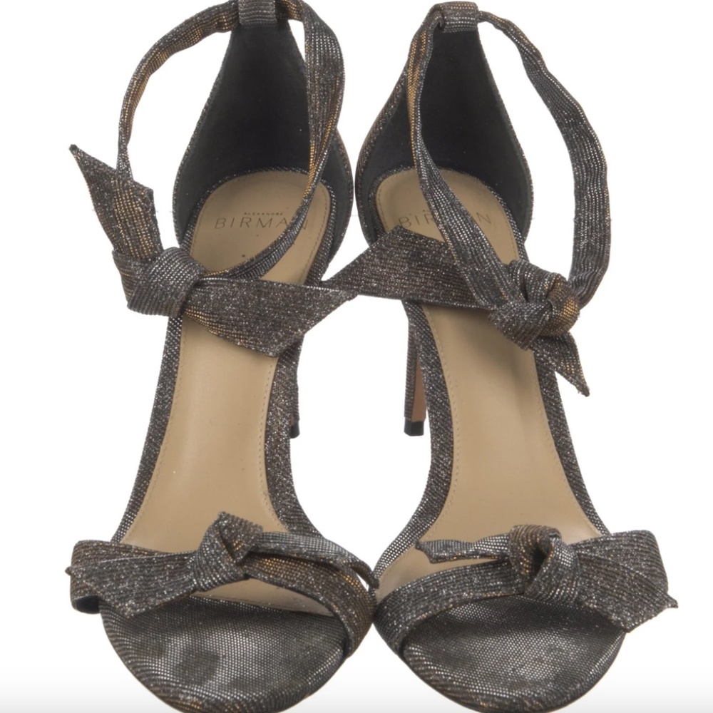 ALEXANDRE BIRMAN metallic evening shoes